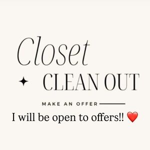 Closet Clean Out Offers accepted!